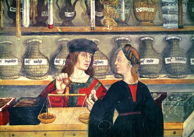 La Farmacia (dettaglio), Dipinto Anonimo, Val d