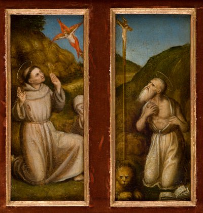 La stigmatizzazione dei santi Francesco e Girolamo, c.1480 da Italian School