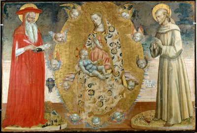 La Vergine con il Bambino con San Francesco e San Girolamo da Italian School
