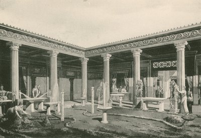 Il Viridarium nella Casa dei Vettii. Com