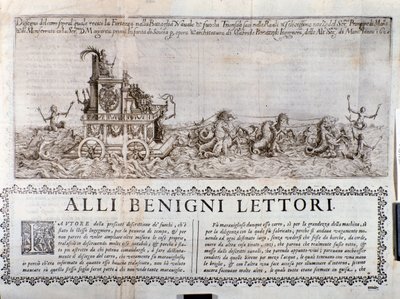 Il carro allegorico. Dalle Cronache che descrivono le celebrazioni organizzate a Mantova dal principe di Gonzaga da Italian School