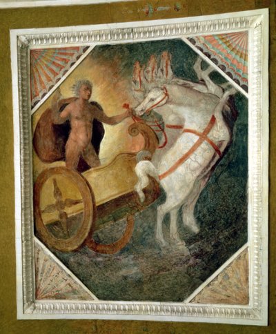 La sala al livello del Ninfeo (dettaglio) da Italian School