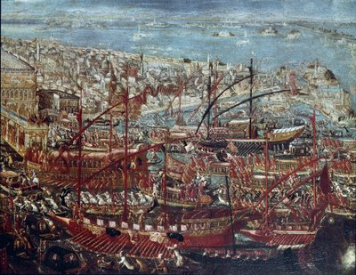 Il ritorno trionfale della flotta veneziana all