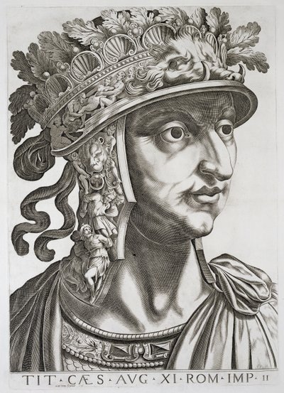 Tito Cesare (39-81 d.C.), 1596 da Italian School