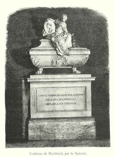 Tomba di Machiavelli, di Spinazzi da Italian School