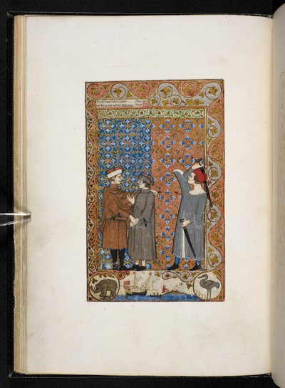 Trattato sui Vizi e le Virtù Add MS 27695 f.9v, c. 1330-40 da Italian School