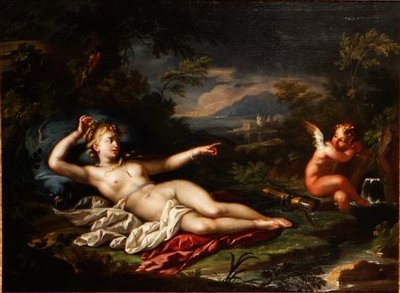 Venere e Cupido da Italian School