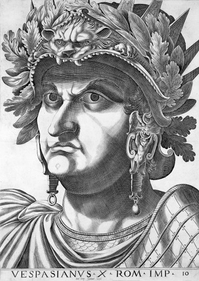 Vespasiano (9-79 d.C.), 1596 da Italian School