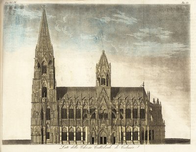 Veduta della Cattedrale di Colonia, Germania da Italian School