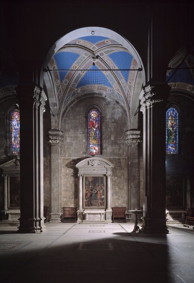 Vista del duomo di Lucca da Italian School