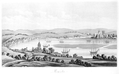Veduta di Rochester nel 1669, da Viaggi di Cosimo III Granduca di Toscana, attraverso l