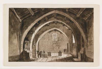 Veduta di un interno di chiesa, inizio XIX secolo da Italian School