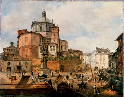 Veduta della piazza Vetra e dell
