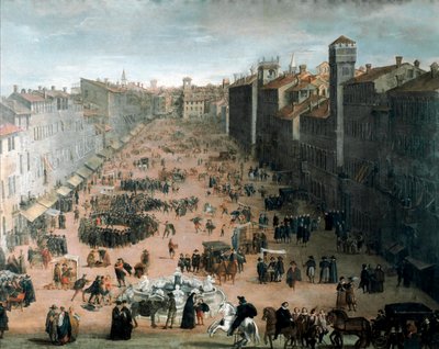 Veduta di Piazza Navona a Roma da Italian School