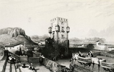 Villa Butera, Bagheria, Sicilia, incisione, Italia da Italian School
