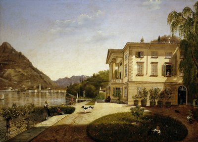 Villa La Roda a Blevio, sul Lago di Como (di proprietà di Giuditta Pasta dal 1827, ora distrutta) da Italian School
