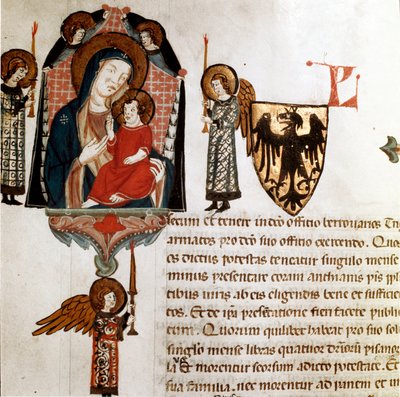 Vergine con Bambino (dettaglio) Miniatura tratta da 