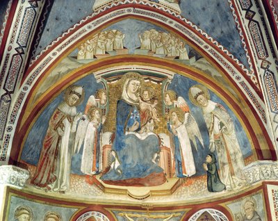 Vergine e Bambino circondati da Santi nell