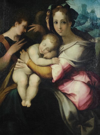 Vergine con Bambino, artista sconosciuto della Toscana, metà del XVI secolo da Italian School