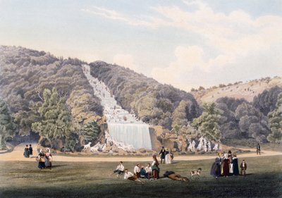 Cascata nel parco della Reggia di Caserta, Italia da Italian School