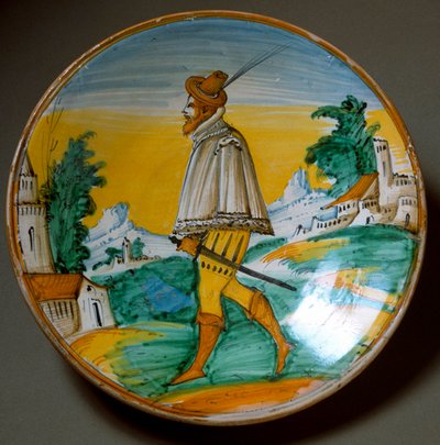 Giovane uomo armato da Italian School