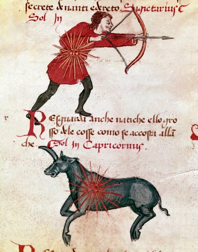 Segni zodiacali: Sagittario e Capricorno da Italian School