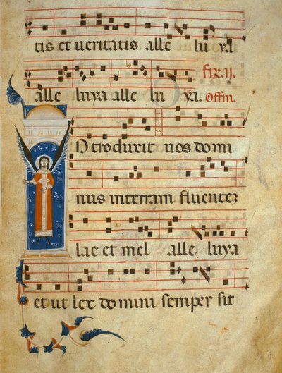 fol 4v. Graduale, c.1260 da Italian School