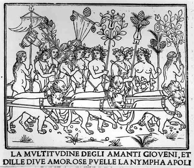 La Multitudine degli Amanti Giovani, e delle Dive Amorose Pulzelle la Ninfa Apoli da Italian School Italian School