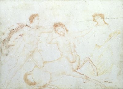 La morte di un centauro, possibilmente Eurytus e Pirithous, Ercolano da Italian School Italian School