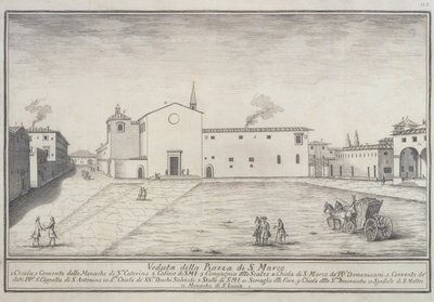 Vista della Chiesa di San Marco, Firenze da Italian School Italian School