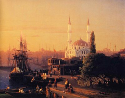 Panorama di Costantinopoli (particolare) da Ivan Aivazovsky