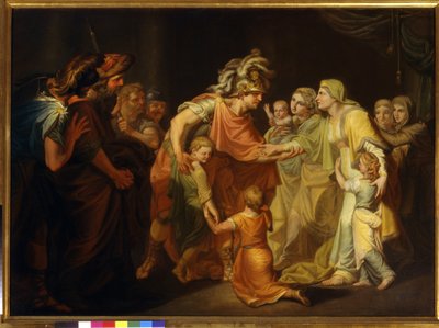 Il principe russo Sviatoslav I ritrova la sua famiglia a Kiev dopo la campagna sul Danubio del 967. da Ivan Akimovich Akimov