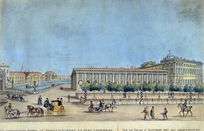 Il palazzo Anitchkov a San Pietroburgo da Ivan Alekseevich Ivanov