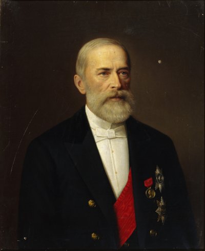 Ritratto di Nikolai Khristianovich Bunge, 1887 da Ivan Alexeevich Tyurin