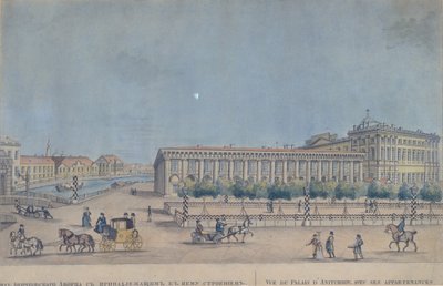 Il Palazzo Anichkov a San Pietroburgo, 1814 da Ivan Alexeyevich Ivanov