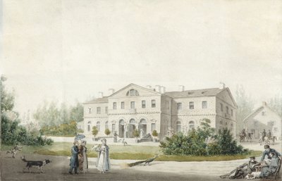 La casa padronale Priyutino, 1830 da Ivan Alexeyevich Ivanov