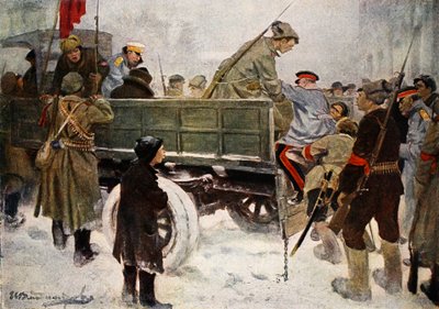 Arresto dei generali durante la Rivoluzione del febbraio 1917 da Ivan Alexeyevich Vladimirov