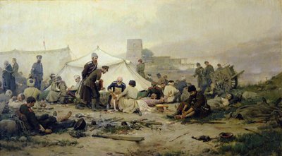 Posto di medicazione da Ivan Alexeyevich Vladimirov