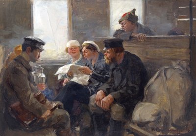 Gruppo di bolscevichi su un treno da Ivan Alexeyevich Vladimirov