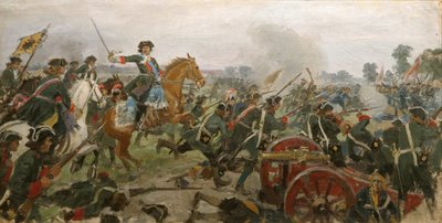 La battaglia di Poltava da Ivan Alexeyevich Vladimirov