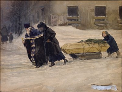 Il funerale del padre di Vladimirov, Ivan Alexeyevich (1869-1947) da Ivan Alexeyevich Vladimirov