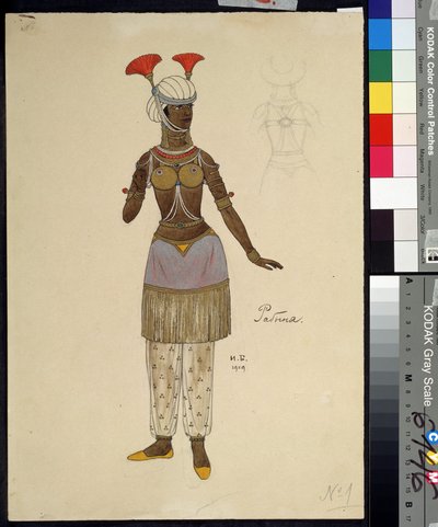 Disegno di costume per l