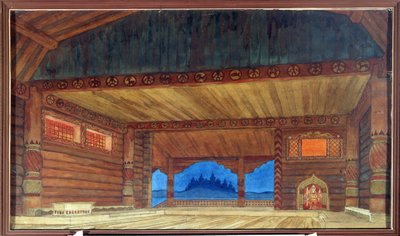 Disegno preparatorio per la scenografia dell
