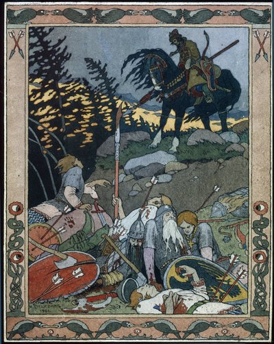 Illustrazione per il racconto Maria delle maree da Ivan Yakovlevich Bilibin
