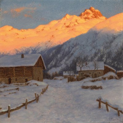 Sera sulla montagna, Alta Savoia da Ivan Fedorovich Choultse