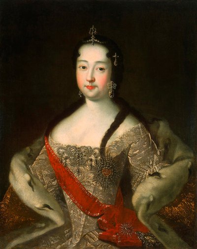 Ritratto della Tsesarevna di Russia Anna Petrovna di Russia da Ivan Grigorievich Adolsky the Elder