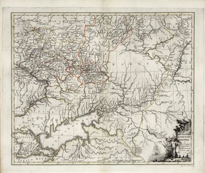Mappa generale del Governatorato di Azov, 1782 da Ivan Ivanovich Islenyev