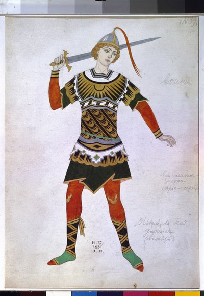 Costume per un guerriero dal balletto 
