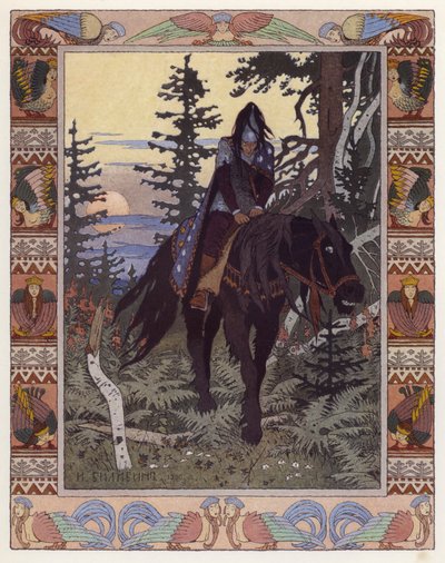 Illustrazione per Vassilisa la Bella da Ivan Yakovlevich Bilibin