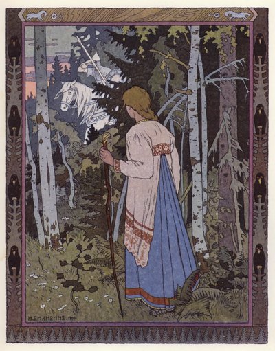 Illustrazione per Vassilisa la Bella da Ivan Yakovlevich Bilibin